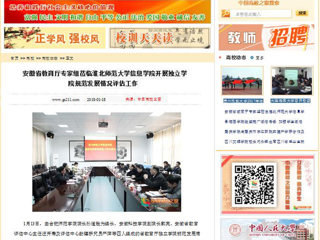 【中国高校之窗】安徽省教育厅专家组莅临MG冰球突破官网网站信息学院开展独立学院规范发展情况评估工作