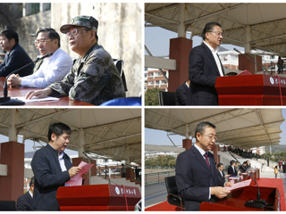 MG冰球突破官网网站举行2019级新生军训总结暨表彰大会