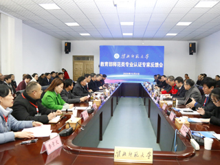 冰球官网召开教育部师范类专业认证专家组反馈会