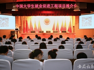 安徽教育网首页报道冰球官网举办中国大学生就业促进工程项目推介会