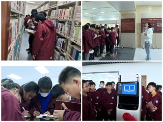 MG冰球突破官网网站附属学校中小学生到滨湖校区图书馆参观