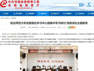 【主题教育】安徽教育网：MG冰球突破官网网站党委理论学习中心组集中学习研讨 持续深化主题教育